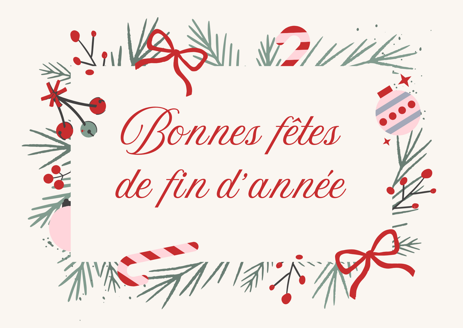 Bonnes fêtes de fin d'année