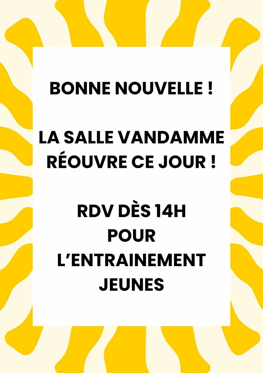 Réouverture Salle Vandamme