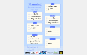 Horaires entrainement 2025-2026