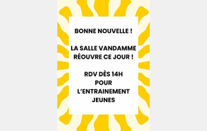 Réouverture Salle Vandamme