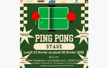 Stage vacances de février