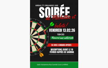 Soirée Belote vendredi 13 février