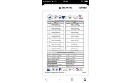 🏓 Info Arras TT reprise 🏓