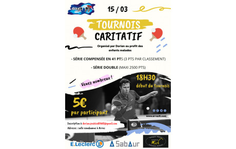 Tournoi caritatif !