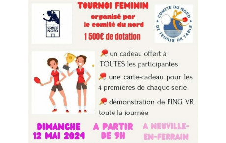 Tournoi Féminin - 12 mai 2024 - Neuville en Ferrain