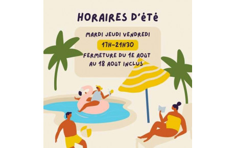 Fermeture estivale