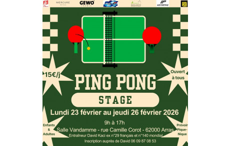 Stage vacances de février