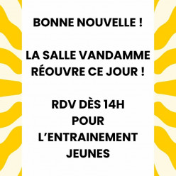 Réouverture Salle Vandamme